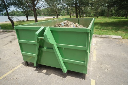 Furniture disposal truck operating in Finsbury Park area